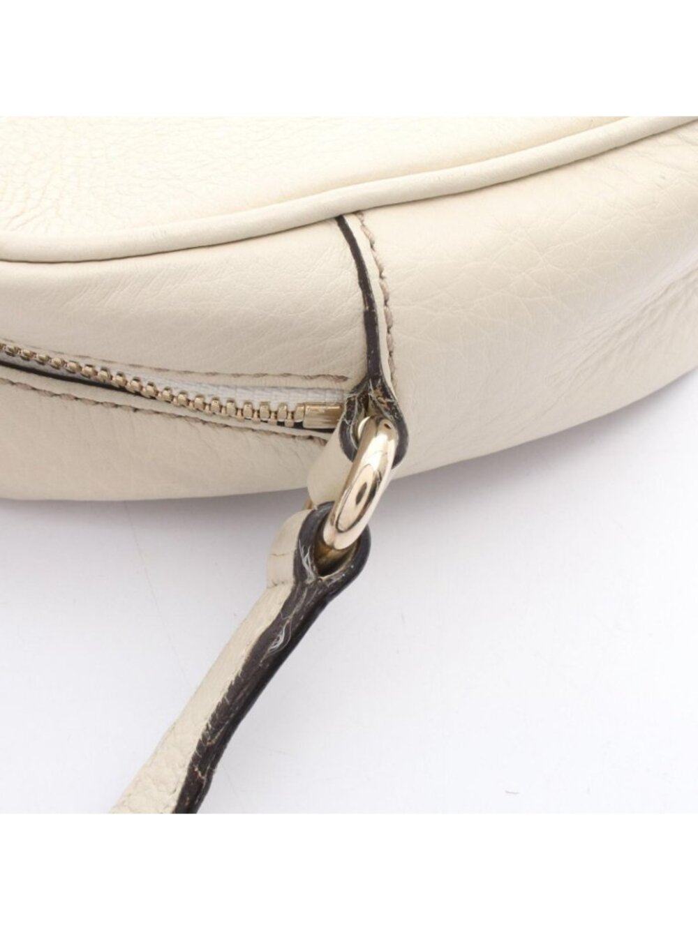 Gucci Shoulder Bag Soho Disco Interlocking Ivory Leather - Picture 7 of 7